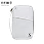 SAISON DE VOYAGE Clip de passeport RFID antivol Sac d'identité Étui de protection étanche Sac organisateur de voyage, Couleur: Grand Blanc
