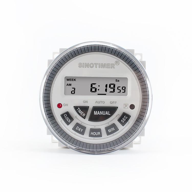 SINOTIMER TM-619sH-4 12VDC 10A Digital 7-Day Timer Switch Second Control Timer