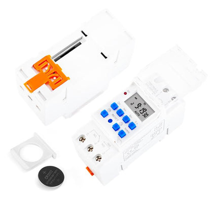 SINOTIMER TM919sA-2 220VAC 16A  1 Second Interval Programmable Digital Timer Switch 7 Days Auto ON OFF Din Rail Mounted