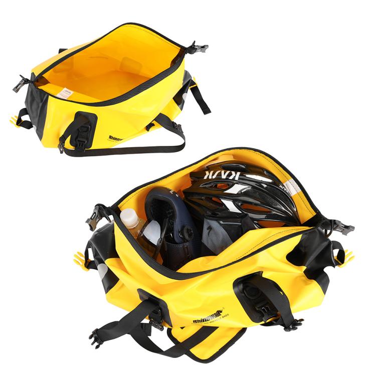 Rhinowalk RK19660 Multifunctional Waterproof Bicycle Rack Saddle Bag Outdoor Travel Bag(Black)