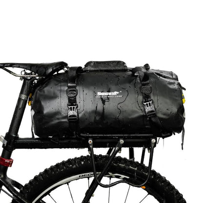 Rhinowalk RK19660 Multifunctional Waterproof Bicycle Rack Saddle Bag Outdoor Travel Bag(Black)