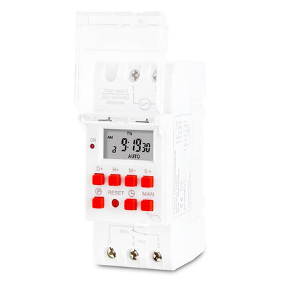 SINOTIMER TM919sB 220V 30A 1 Second Interval 7-Day Programmable Timer Din Rail Mounted