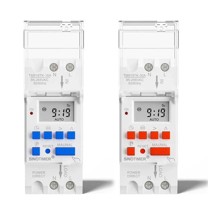 SINOTIMER  TM919TK-16A 85-265VAC Astronomical Time Switch For Automatic Calculation Of Sunrise And Sunset In Latitude And Longitude
