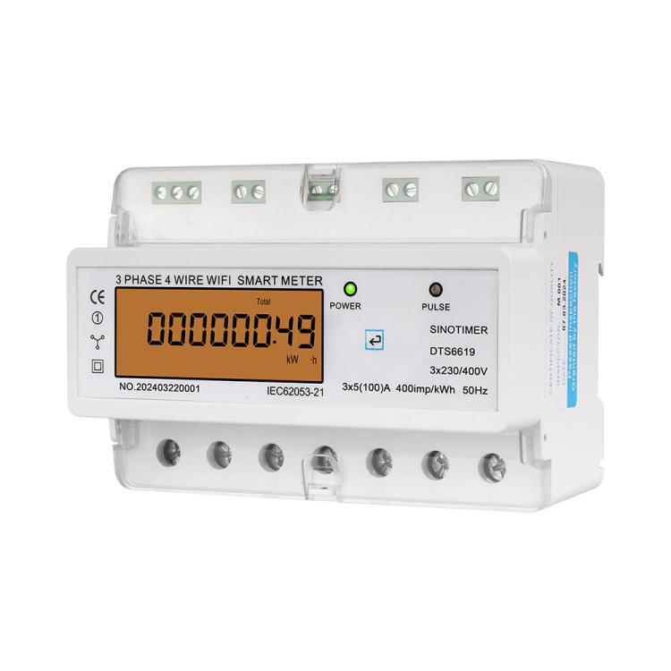SINOTIMER DTS6619-049 100A Without Switch 3-phase Tuya WiFi Energy Meter AC 380V