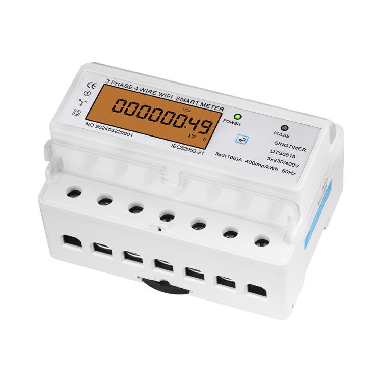 SINOTIMER DTS6619-049 100A Without Switch 3-phase Tuya WiFi Energy Meter AC 380V