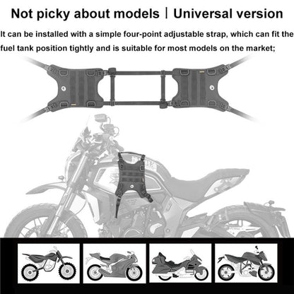 Rhinowalk MTR001B Outdoor Riding Motorcycle Fuel Tank Double-side Storage Hanging Bags(Black)