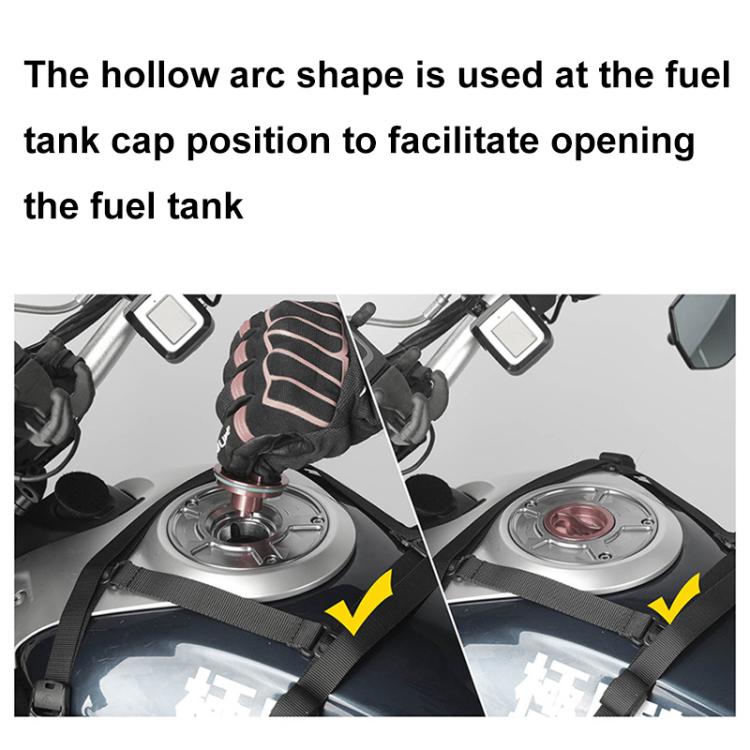 Rhinowalk MTR001B Outdoor Riding Motorcycle Fuel Tank Double-side Storage Hanging Bags(Black)