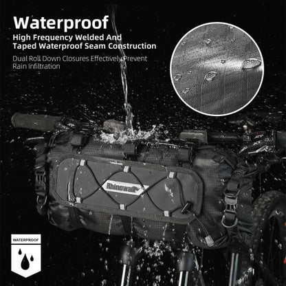 Rhinowalk RK9300 Large-capacity Waterproof Outdoor Cycling Front Bag Bicycle Hanging Bag(Gray)