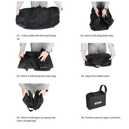 Rhinowalk RF203BK 20-inch Folding Bicycle Waterproof Storage Bag Bicycle Handbag(Black)