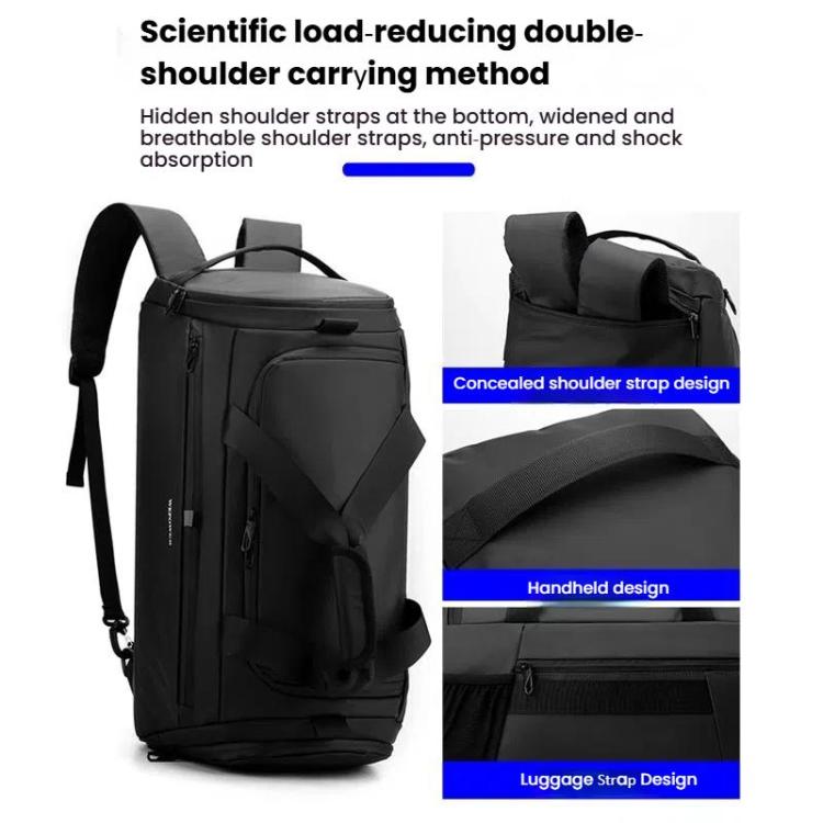 WEPOWER Large Capacity Travel Bag With Independent Shoe Compartment and Wet / Dry Separation Compartment(Fluorescent Green)
