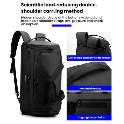 WEPOWER Large Capacity Travel Bag With Independent Shoe Compartment and Wet / Dry Separation Compartment(Fluorescent Green)