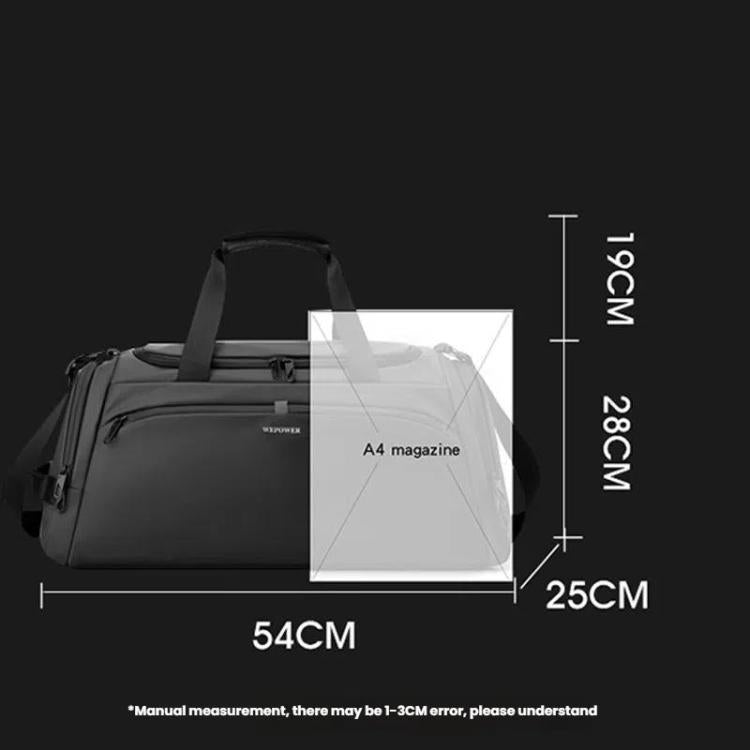 WEPOWER Large Capacity Travel Bag With Independent Shoe Compartment and Wet / Dry Separation Compartment(Beige)