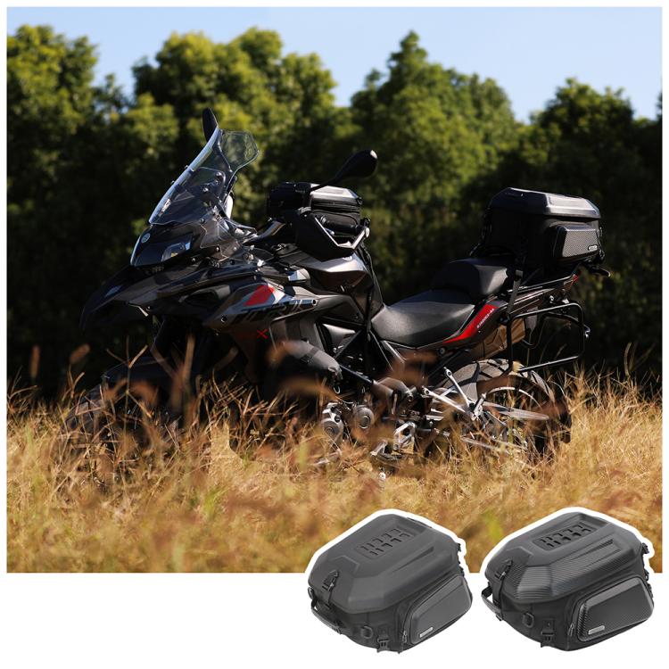 Rhinowalk MT2335 23L-35L Expandable Large-capacity EVA Hard Shell Motorcycle Tail Bag(Carbon Fiber)