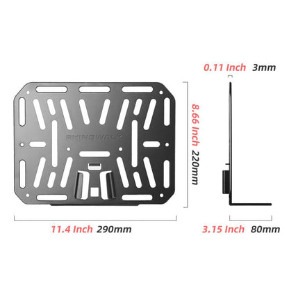 Rhinowalk SK800 For Brompton Bicycle Front End DIY Mounting Base Mounting Adapter(Black)