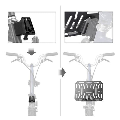 Rhinowalk SK800 For Brompton Bicycle Front End DIY Mounting Base Mounting Adapter(Black)