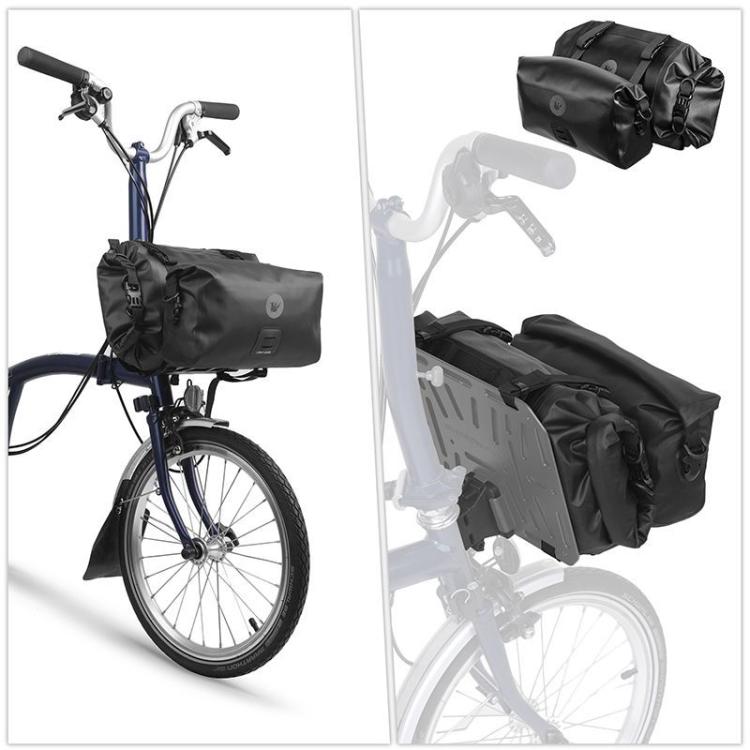Rhinowalk SK800 For Brompton Bicycle Front End DIY Mounting Base Mounting Adapter(Black)