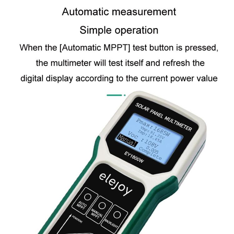 Elejoy 1800W MPPT Solar Photovoltaic Panel Multimeter(EY1800W)