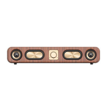 Havit M16 Retro HIFI Stereo Desktop Wireless Bluetooth Speaker(Wood Grain Color)