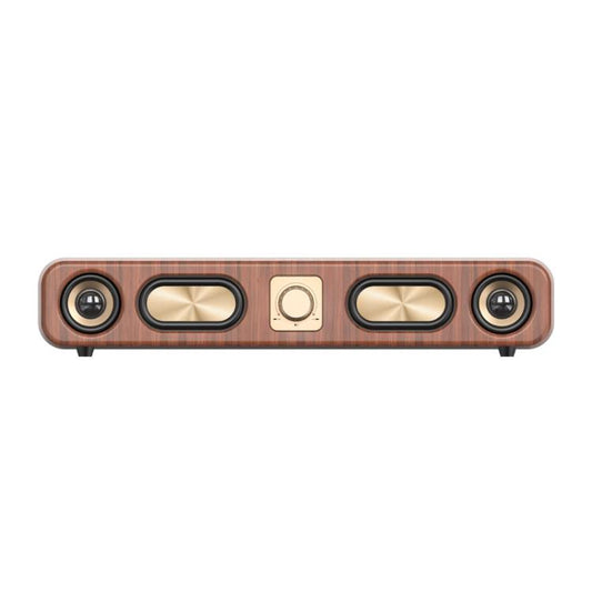 Havit M16 Retro HIFI Stereo Desktop Wireless Bluetooth Speaker(Wood Grain Color)