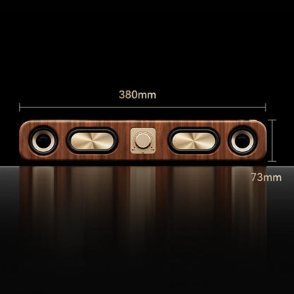 Havit M16 Retro HIFI Stereo Desktop Wireless Bluetooth Speaker(Wood Grain Color)