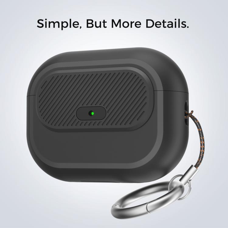 For AirPods Pro / Pro 2 AhaStyle JY17 Silicone Lock Protective Case(Green)