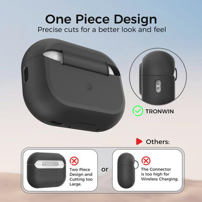 For AirPods Pro / Pro 2 AhaStyle JY17 Silicone Lock Protective Case(Blue)