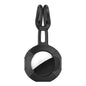 For AirTag 2nd Gen / AirTag 1st Gen AhaStyle PT164 Silicone Protective Cover Easy Carry Fixed Tracker Shell Backpack Pendant(Black)
