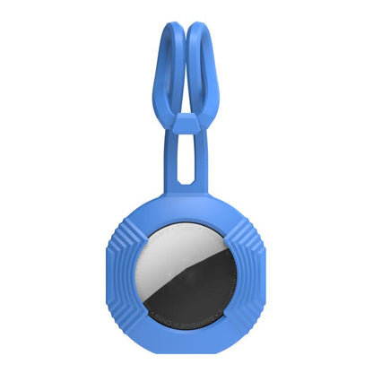 For AirTag 2nd Gen / AirTag 1st Gen AhaStyle PT164 Silicone Protective Cover Easy Carry Fixed Tracker Shell Backpack Pendant(Blue)