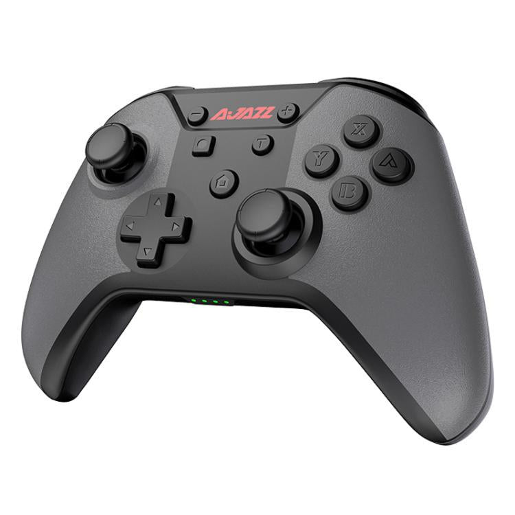 Manette de jeu double mode sans fil Bluetooth + filaire Ajazz AG180 pour Switch / PC / Android / IOS (noir et gris)
