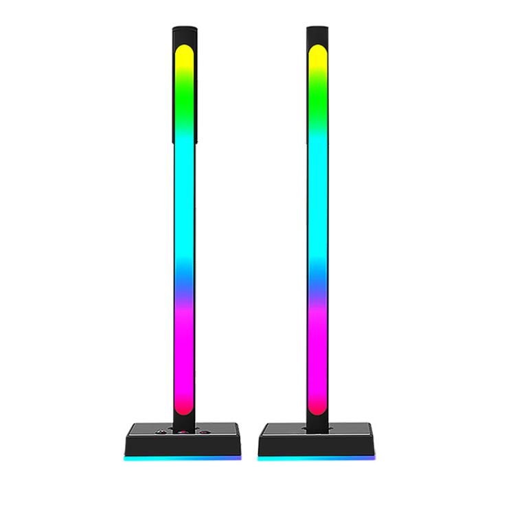 Support de casque Ajazz ABL190 avec lumière ambiante de ramassage Lumières ambiantes de musique de bureau RVB (Noir)
