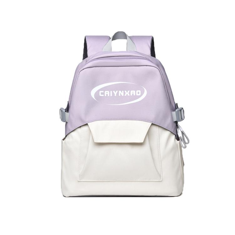 OUMANTU 2306 Sac à dos de loisirs anti-éclaboussures grande capacité Cartable (Violet)
