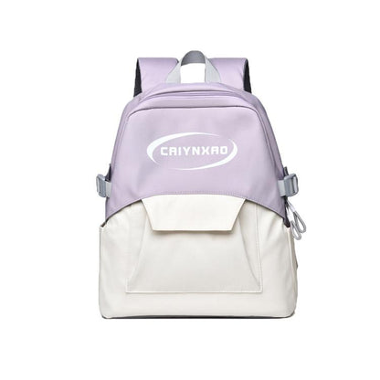 OUMANTU 2306 Sac à dos de loisirs anti-éclaboussures grande capacité Cartable (Violet)