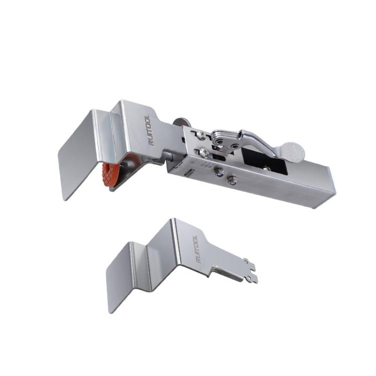 RUITOOL Stainless Steel Push Quick Drawer Clamp Adjustable Telescopic Woodworking Fixture Clamps, Spec: Small Bow Clip + 1pc Big Bow Clip Plate