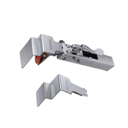 RUITOOL Stainless Steel Push Quick Drawer Clamp Adjustable Telescopic Woodworking Fixture Clamps, Spec: Small Bow Clip + 1pc Big Bow Clip Plate