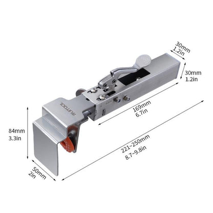 RUITOOL Pince rapide à pousser en acier inoxydable pour tiroir, pinces de fixation télescopiques réglables pour le travail du bois, spécification : petite pince à archet