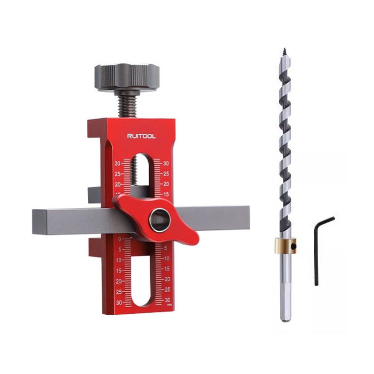 RUITOOL Cabinet Door Installation Locator Aids Adjustable Rebounder Punched Mounting Jig Leveling Device, Spec: With 10mm Drill