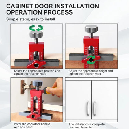 RUITOOL Cabinet Door Installation Locator Aids Adjustable Rebounder Punched Mounting Jig Leveling Device, Spec: With 10mm Drill