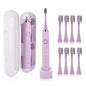 Sarmocare S100 IPX7 Waterproof Portable Sonic Electric Toothbrush with 8-brush Heads(Purple)