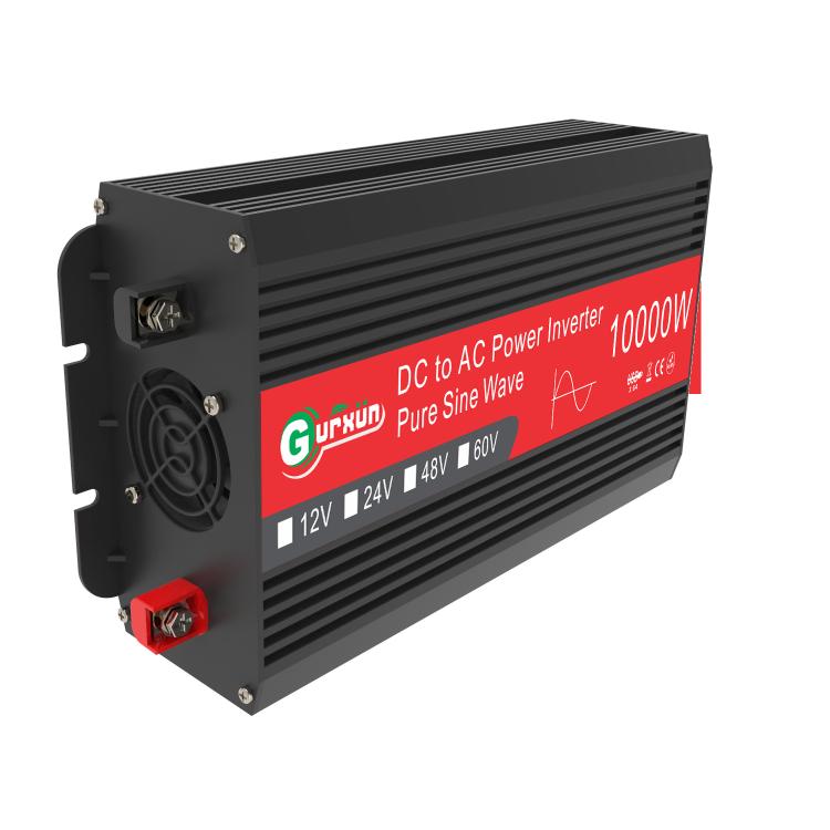 Gurxun 1500W Dual USB Fast Charger Dual Digital Display Pure Sine Wave Inverter, Spec: Brazil Plug 12V To 220V