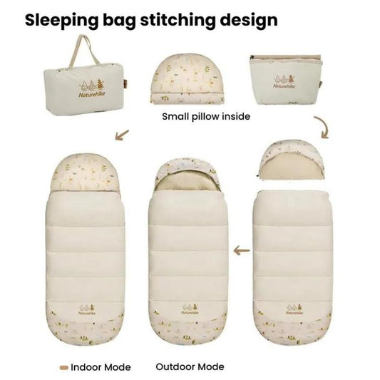Naturehike BC180 Thin Portable Outdoor Camping Cotton Kids Sleeping Bag Camping Warm Quilt