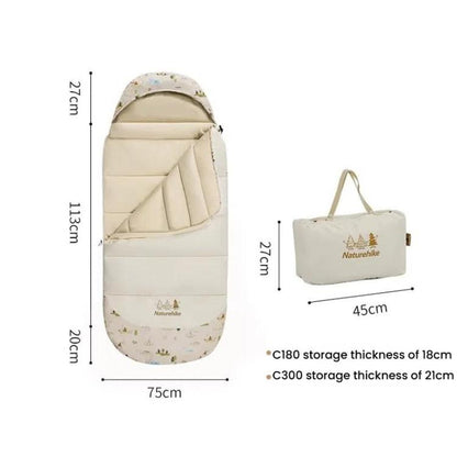 Naturehike BC180 Thin Portable Outdoor Camping Cotton Kids Sleeping Bag Camping Warm Quilt