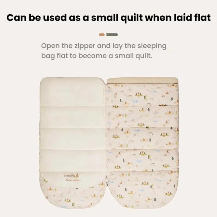 Naturehike BC180 Thin Portable Outdoor Camping Cotton Kids Sleeping Bag Camping Warm Quilt