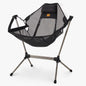 Naturehike Outdoor Folding Rocking Chair Portable Recliner Chair Leisure Camping Picnic Swing Chair(Black Mesh)