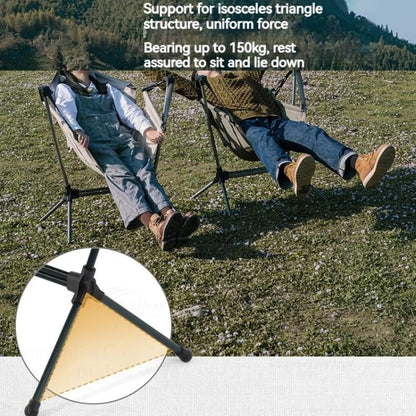 Naturehike Chaise à bascule pliable d'extérieur Fauteuil inclinable portable Chaise de pique-nique et de camping (kaki)
