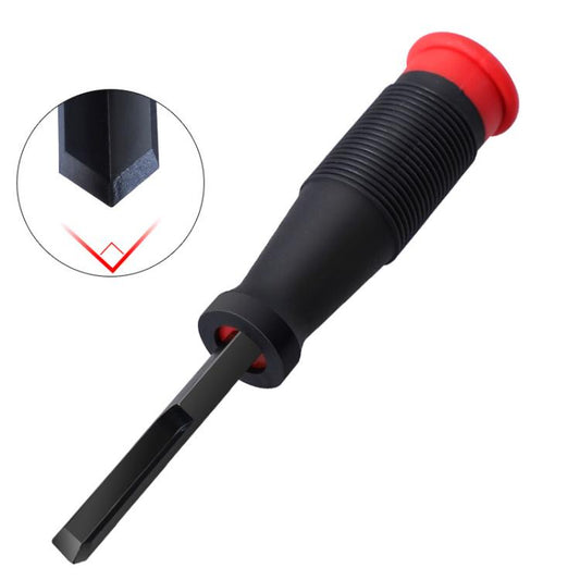 RUITOOL Burin à bois 90 degrés à angle droit, burin à entailler, burin à charnière, outil de sculpture (8 mm rouge)