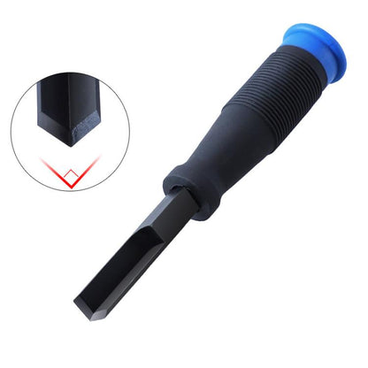 RUITOOL Outil à bois 90 degrés burin à angle droit, burin à entailler, outil à charnière (12mm bleu)