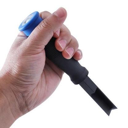 RUITOOL Outil à bois 90 degrés burin à angle droit, burin à entailler, outil à charnière (12mm bleu)