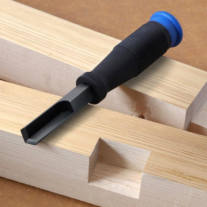 RUITOOL Outil à bois 90 degrés burin à angle droit, burin à entailler, outil à charnière (12mm bleu)
