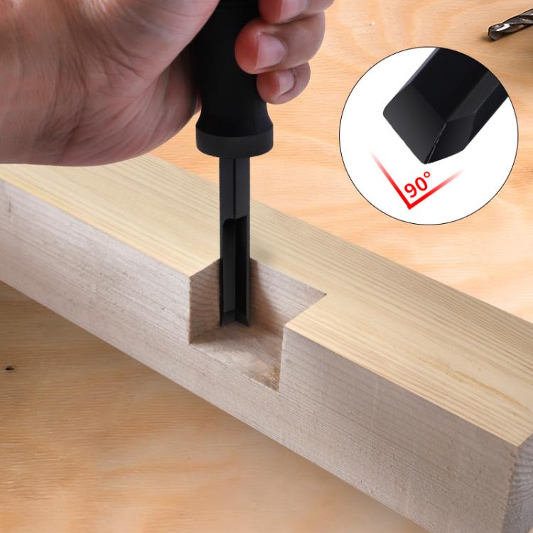 RUITOOL Outil à bois 90 degrés burin à angle droit, burin à entailler, outil à charnière (12mm bleu)