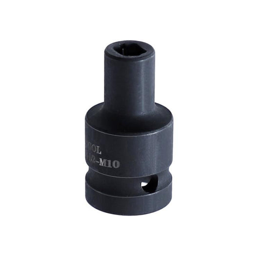 RUITOOL 1/2 inch Tap Socket Pneumatic Wrench Square Socket Inner Quarter Square Hole Wrench Tool, Spec: M10